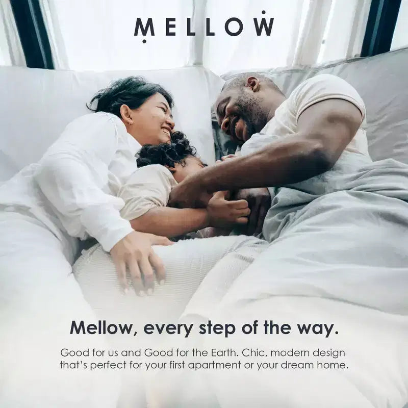 Mellow 9-Inch Metal Platform Bed Frame with Mattress Foundation, King, Gray