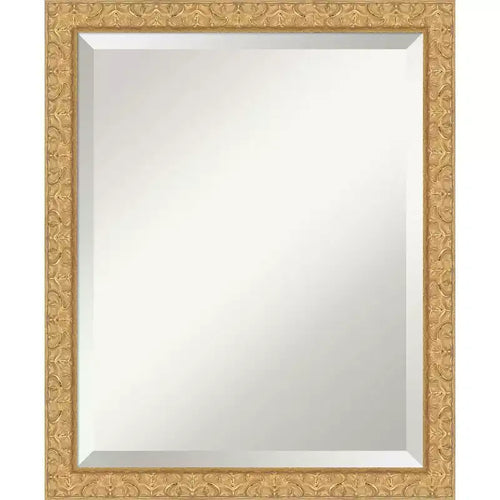 Amanti Art Lila Beveled Wood Framed Bathroom Vanity Wall Mirror
