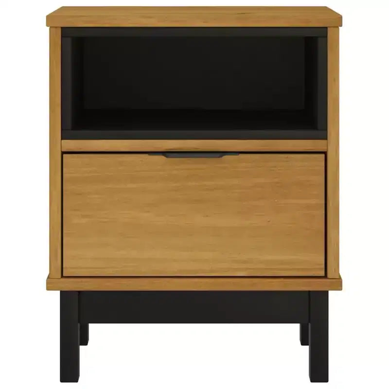 vidaXL Bedside Cabinet FLAM 15.7x13.8x19.7 Solid Wood Pine