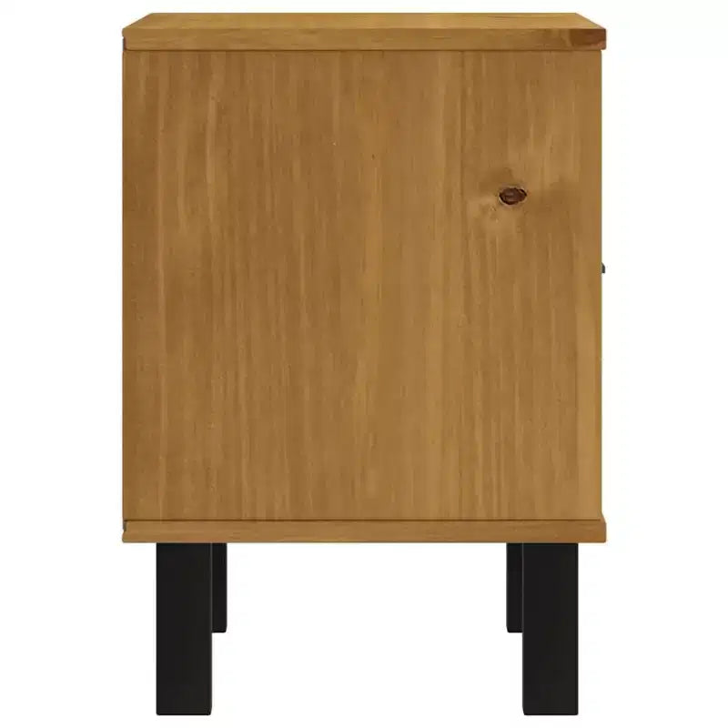 vidaXL Bedside Cabinet FLAM 15.7x13.8x19.7 Solid Wood Pine