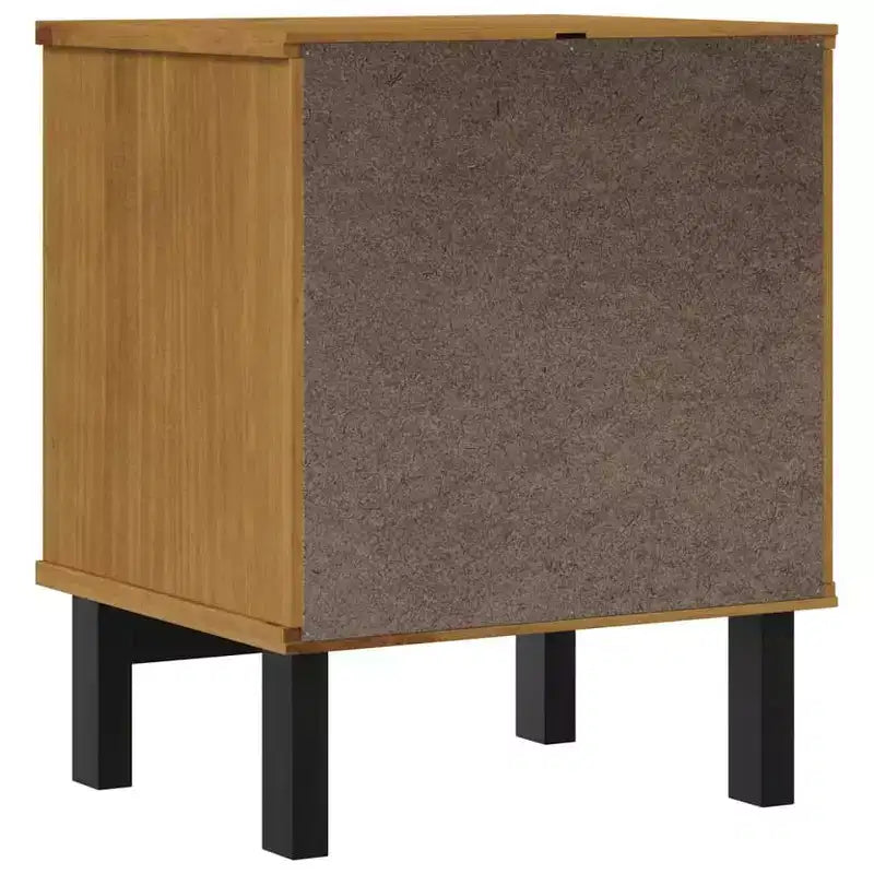 vidaXL Bedside Cabinet FLAM 15.7x13.8x19.7 Solid Wood Pine