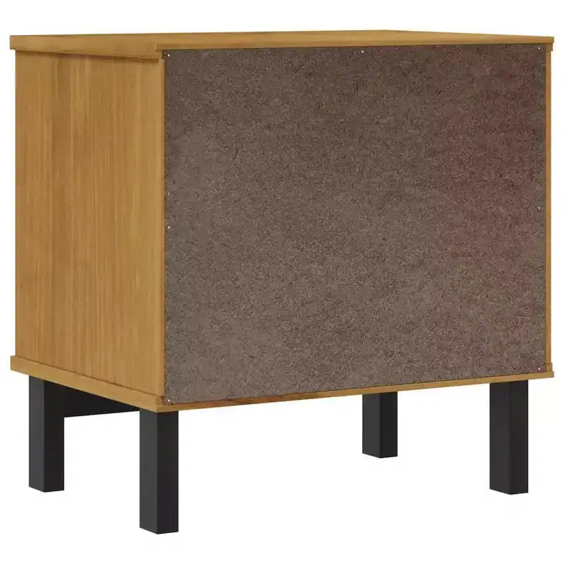 vidaXL Bedside Cabinet FLAM 19.3x13.8x19.7 Solid Wood Pine