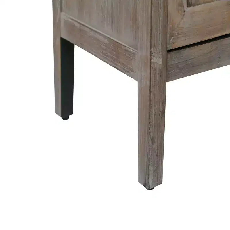 CuisinSmart 60'' Sideboard Buffet Cabinet, Vintage Wooden Sideboard Storage Cabinet with 4 Doors&Adjustable Shelf, Accent Cabinet for Living Room