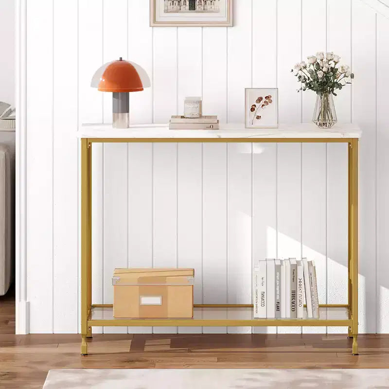 33.5 Console Table, Sofa Tables Narrow Entryway Table, Industrial Hallway Table, Behind Couch Table, for Living Room, Bedroom