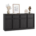 62.4 in Large Coffee Cabinet with Storage Sideboard Buffet Cabinet with 4 Drawers & 4 Doors, Modern Buffet Table for Kitchen