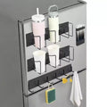 Magnetic Cup Holder for Refrigerator Side - Modular Space-Saving Organizer, Adjustable Strong Hold for Cups, Utensils (Fits Cups Under 8Cm Diameter)