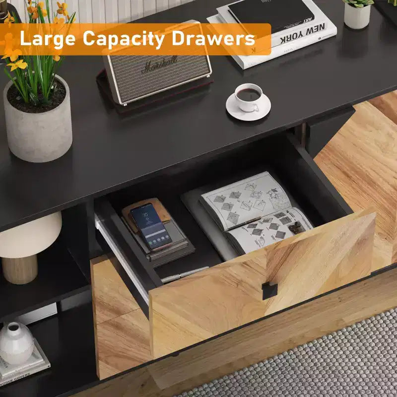 Buffet Cabinet Wood Finish Storage Free Standing Accent Cabinet, for Dining Room, Entryway,