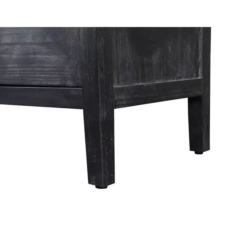 Retro 4-Door Buffet Sideboard, Large Kitchen Storage Cabinet, Stylish Entryway Console Table with Adjustable Shelves