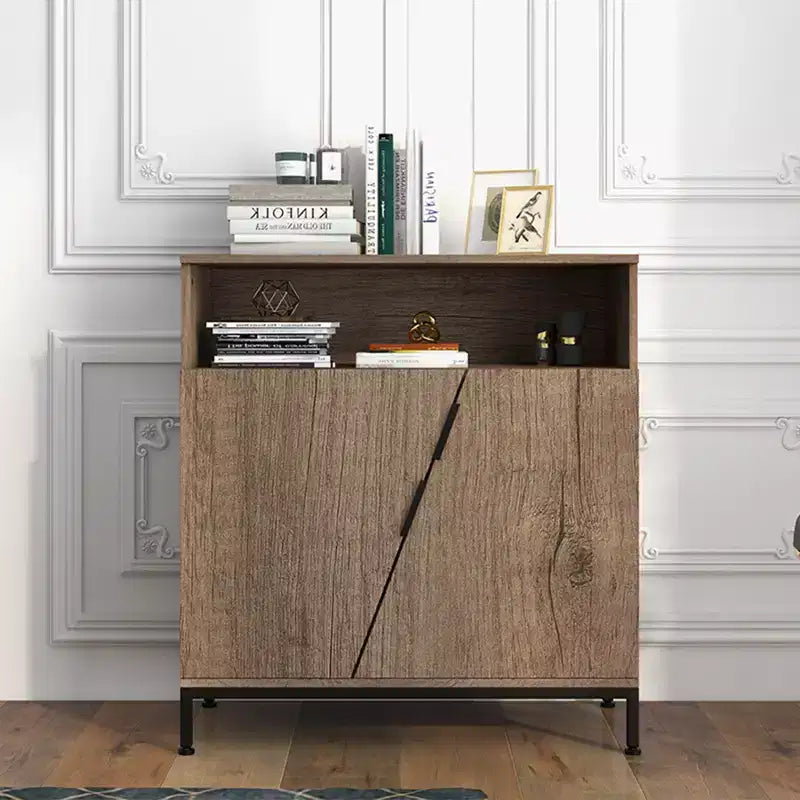 Free Standing Morden Wood Sideboard Buffet with Adjustable Shelves for Kitchen, Dining, Living Room,