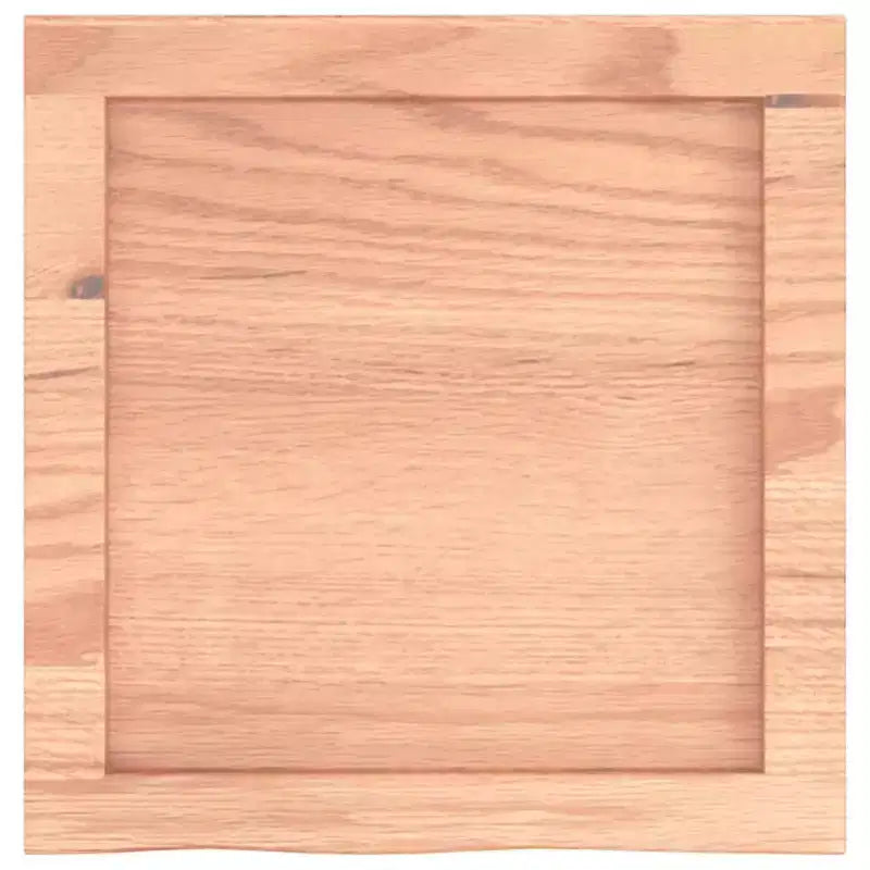 vidaXL Wall Shelf Light brown Solid oak wood Medium Decorative Inlays