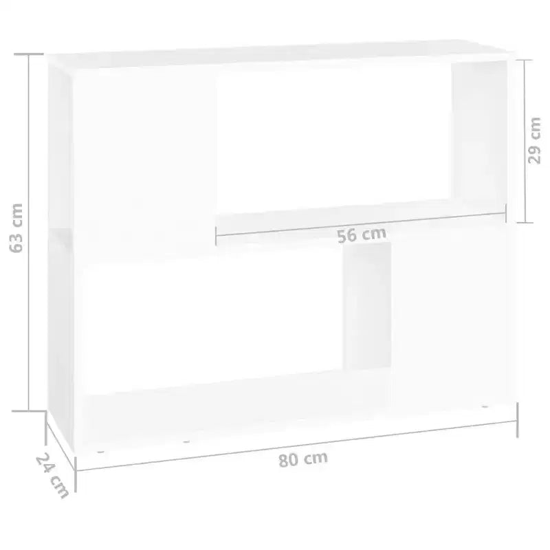 vidaXL TV Cabinet White Engineered Wood 31.5 x 9.4 x 24.8 in TV Cabinet