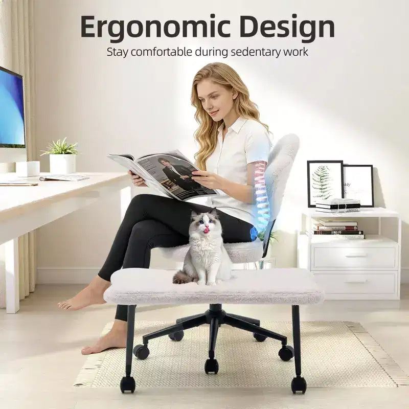 Ergonomic Cross Legged Chair, 360 Swivel Meditation Chair with Wheels, Height Adjustable Seat for Meditation, ADHD & Yogal for Home Office