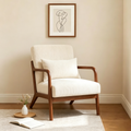 Fauteuil d'appoint moderne du milieu du siècle avec oreiller