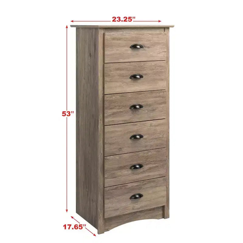 Tall 6 - Drawer Chest - Prepac